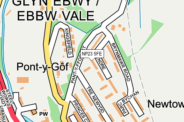 NP23 5FE map - OS OpenMap – Local (Ordnance Survey)