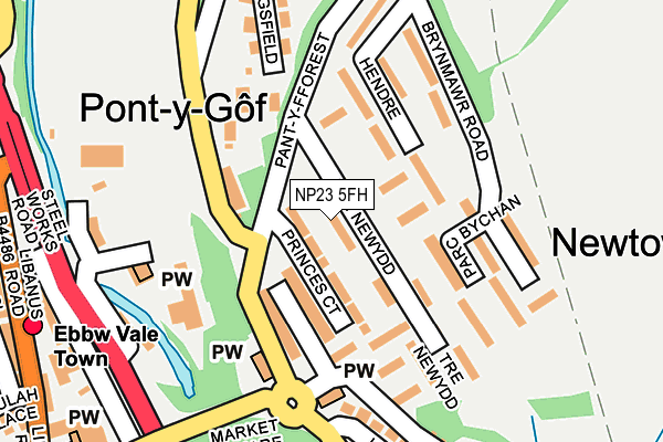 NP23 5FH map - OS OpenMap – Local (Ordnance Survey)