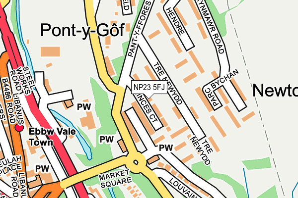 NP23 5FJ map - OS OpenMap – Local (Ordnance Survey)