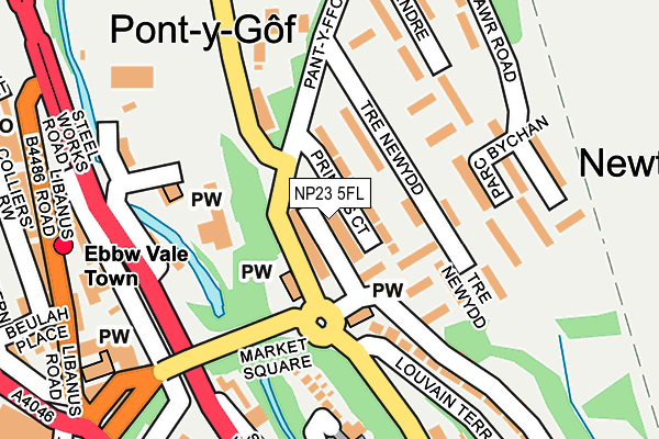 NP23 5FL map - OS OpenMap – Local (Ordnance Survey)