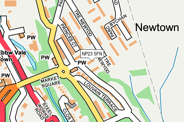 NP23 5FN map - OS OpenMap – Local (Ordnance Survey)