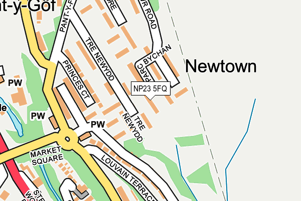 NP23 5FQ map - OS OpenMap – Local (Ordnance Survey)