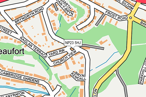 NP23 5HJ map - OS OpenMap – Local (Ordnance Survey)
