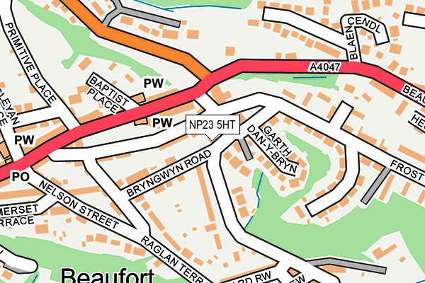 NP23 5HT map - OS OpenMap – Local (Ordnance Survey)