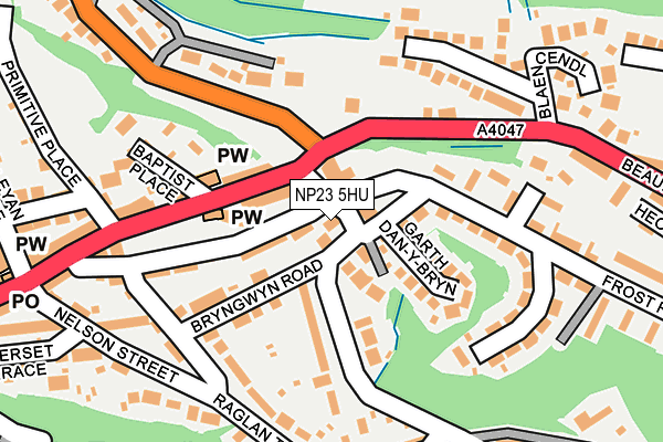 NP23 5HU map - OS OpenMap – Local (Ordnance Survey)
