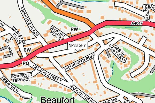 NP23 5HY map - OS OpenMap – Local (Ordnance Survey)