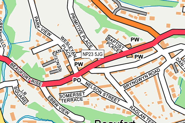 NP23 5JG map - OS OpenMap – Local (Ordnance Survey)