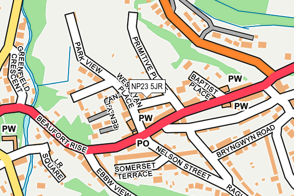 NP23 5JR map - OS OpenMap – Local (Ordnance Survey)