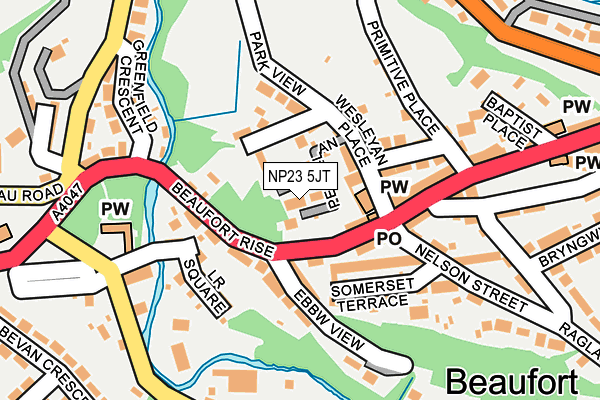 NP23 5JT map - OS OpenMap – Local (Ordnance Survey)