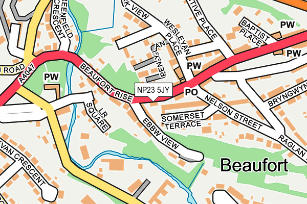 NP23 5JY map - OS OpenMap – Local (Ordnance Survey)