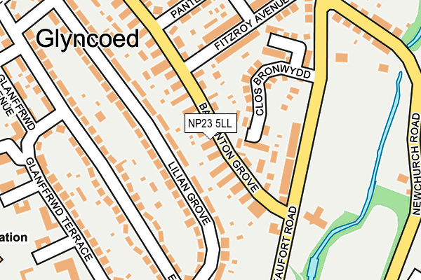 NP23 5LL map - OS OpenMap – Local (Ordnance Survey)