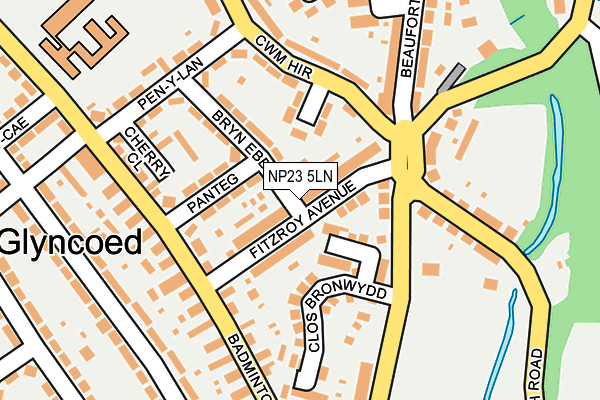 NP23 5LN map - OS OpenMap – Local (Ordnance Survey)