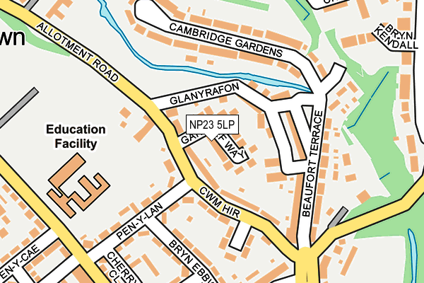 NP23 5LP map - OS OpenMap – Local (Ordnance Survey)
