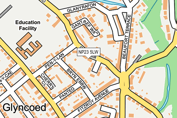 NP23 5LW map - OS OpenMap – Local (Ordnance Survey)
