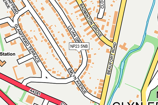 NP23 5NB map - OS OpenMap – Local (Ordnance Survey)