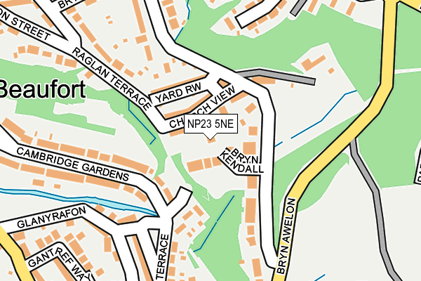 NP23 5NE map - OS OpenMap – Local (Ordnance Survey)