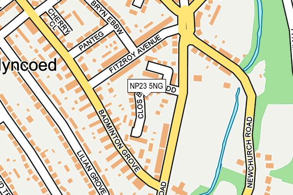 NP23 5NG map - OS OpenMap – Local (Ordnance Survey)