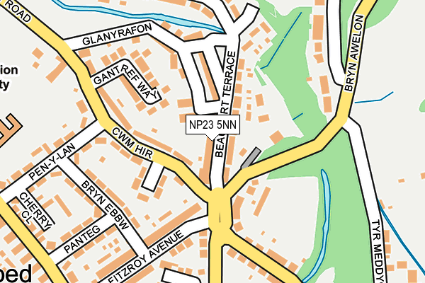 NP23 5NN map - OS OpenMap – Local (Ordnance Survey)