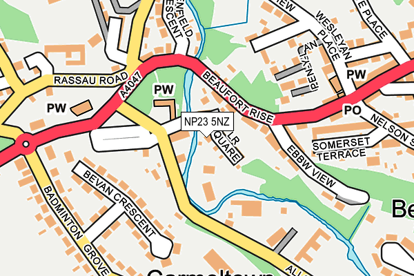 NP23 5NZ map - OS OpenMap – Local (Ordnance Survey)