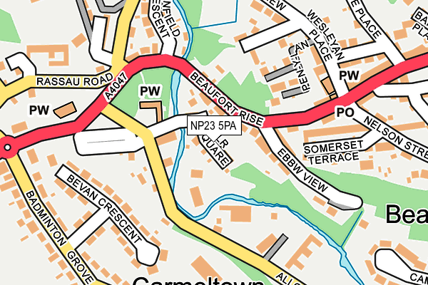 NP23 5PA map - OS OpenMap – Local (Ordnance Survey)