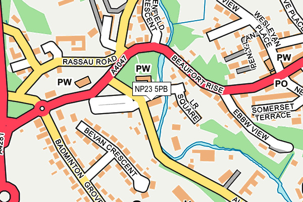 NP23 5PB map - OS OpenMap – Local (Ordnance Survey)