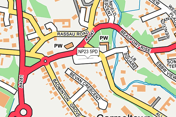 NP23 5PD map - OS OpenMap – Local (Ordnance Survey)