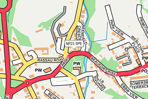 NP23 5PE map - OS OpenMap – Local (Ordnance Survey)