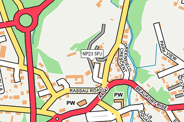 NP23 5PJ map - OS OpenMap – Local (Ordnance Survey)