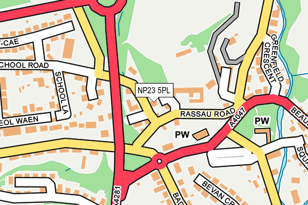 NP23 5PL map - OS OpenMap – Local (Ordnance Survey)