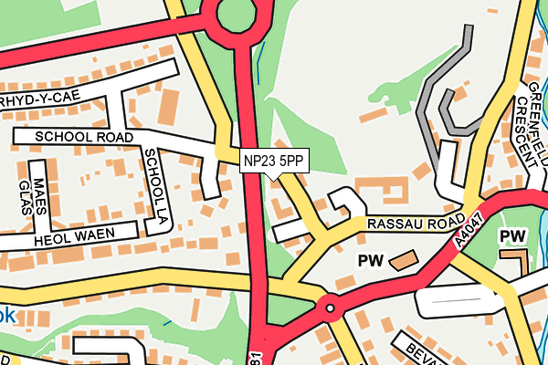 NP23 5PP map - OS OpenMap – Local (Ordnance Survey)