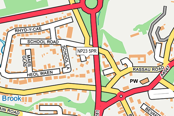 NP23 5PR map - OS OpenMap – Local (Ordnance Survey)