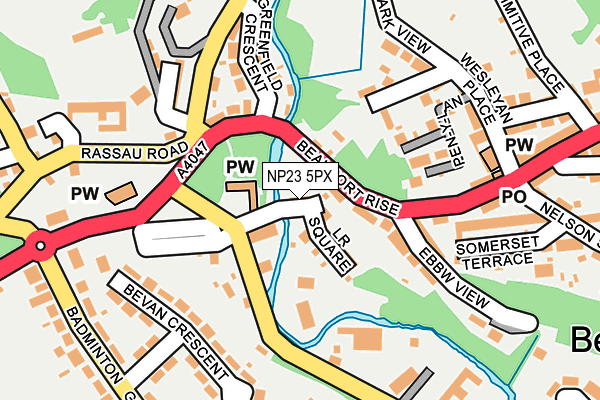 NP23 5PX map - OS OpenMap – Local (Ordnance Survey)