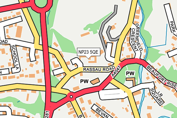 NP23 5QE map - OS OpenMap – Local (Ordnance Survey)