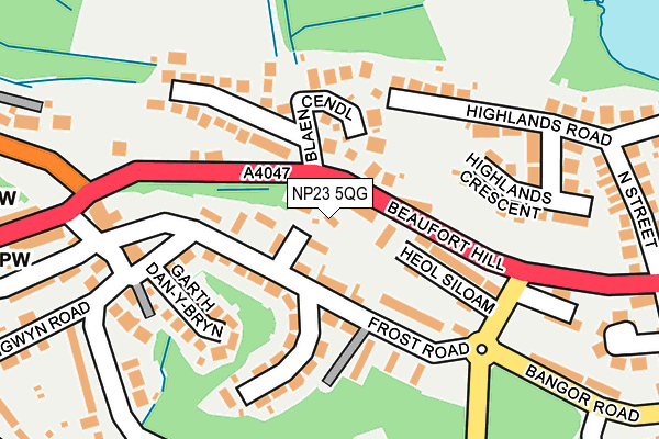 NP23 5QG map - OS OpenMap – Local (Ordnance Survey)