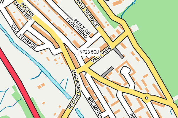 NP23 5QJ map - OS OpenMap – Local (Ordnance Survey)