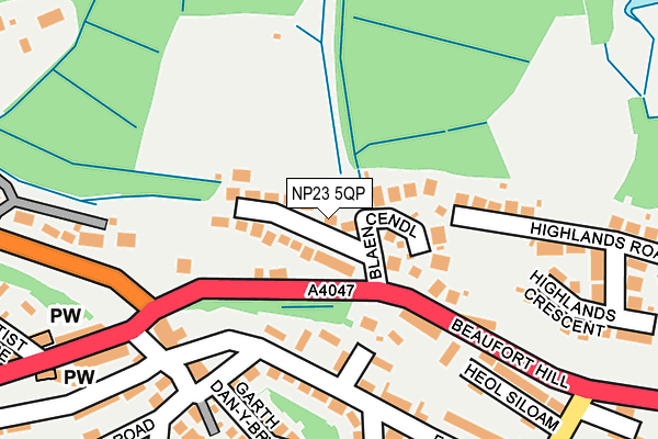 NP23 5QP map - OS OpenMap – Local (Ordnance Survey)