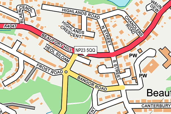 NP23 5QQ map - OS OpenMap – Local (Ordnance Survey)