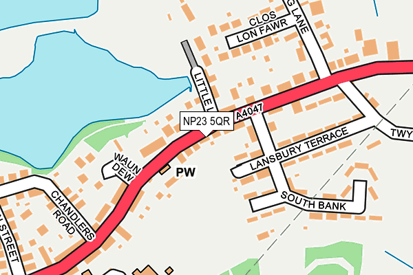 NP23 5QR map - OS OpenMap – Local (Ordnance Survey)