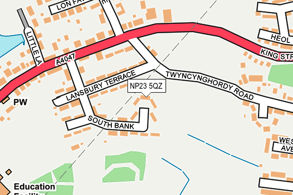 NP23 5QZ map - OS OpenMap – Local (Ordnance Survey)
