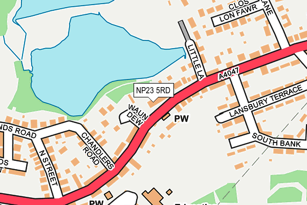 NP23 5RD map - OS OpenMap – Local (Ordnance Survey)