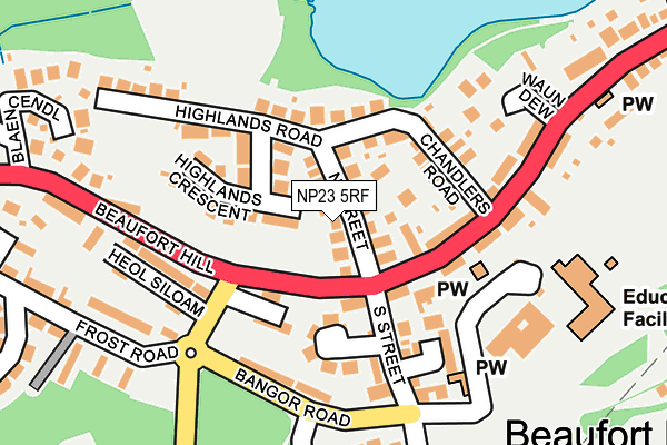 NP23 5RF map - OS OpenMap – Local (Ordnance Survey)