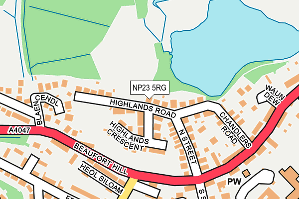 NP23 5RG map - OS OpenMap – Local (Ordnance Survey)