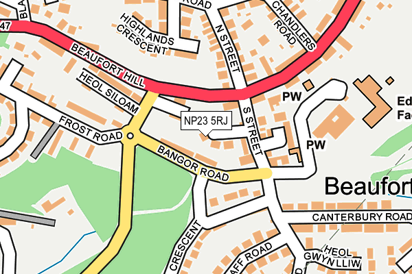 NP23 5RJ map - OS OpenMap – Local (Ordnance Survey)