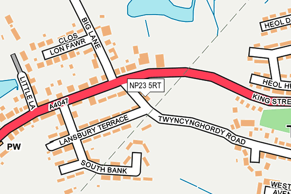 NP23 5RT map - OS OpenMap – Local (Ordnance Survey)