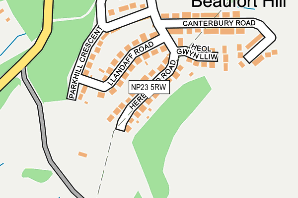 NP23 5RW map - OS OpenMap – Local (Ordnance Survey)