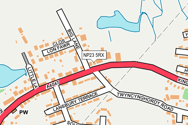 NP23 5RX map - OS OpenMap – Local (Ordnance Survey)
