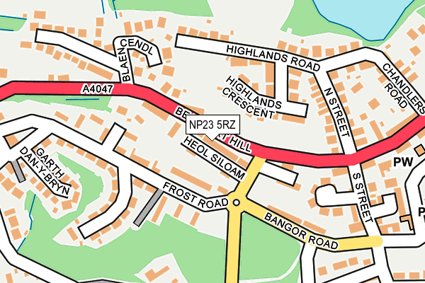 NP23 5RZ map - OS OpenMap – Local (Ordnance Survey)