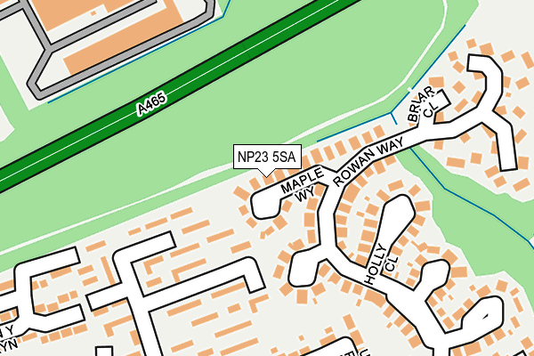 NP23 5SA map - OS OpenMap – Local (Ordnance Survey)