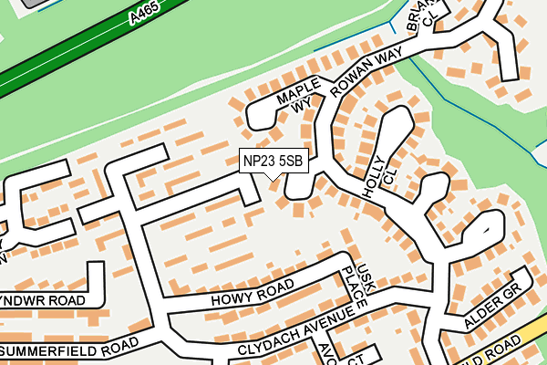 NP23 5SB map - OS OpenMap – Local (Ordnance Survey)