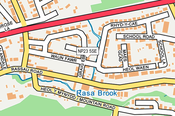 NP23 5SE map - OS OpenMap – Local (Ordnance Survey)